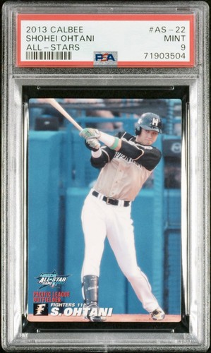 2013 CALBEE SHOHEI OHTANI ALL-STAR ROOKIE CARD FIGHTERS GRADED PSA MINT JAPANESE