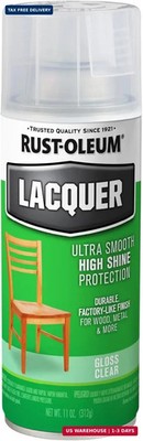 Rust-Oleum 1906830 Lacquer Spray Paint, 11 oz, Gloss Clear