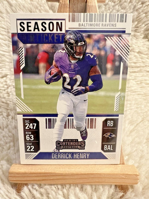 2024 Panini Contenders Season Ticket Derrick Henry Baltimore Ravens No. 9
