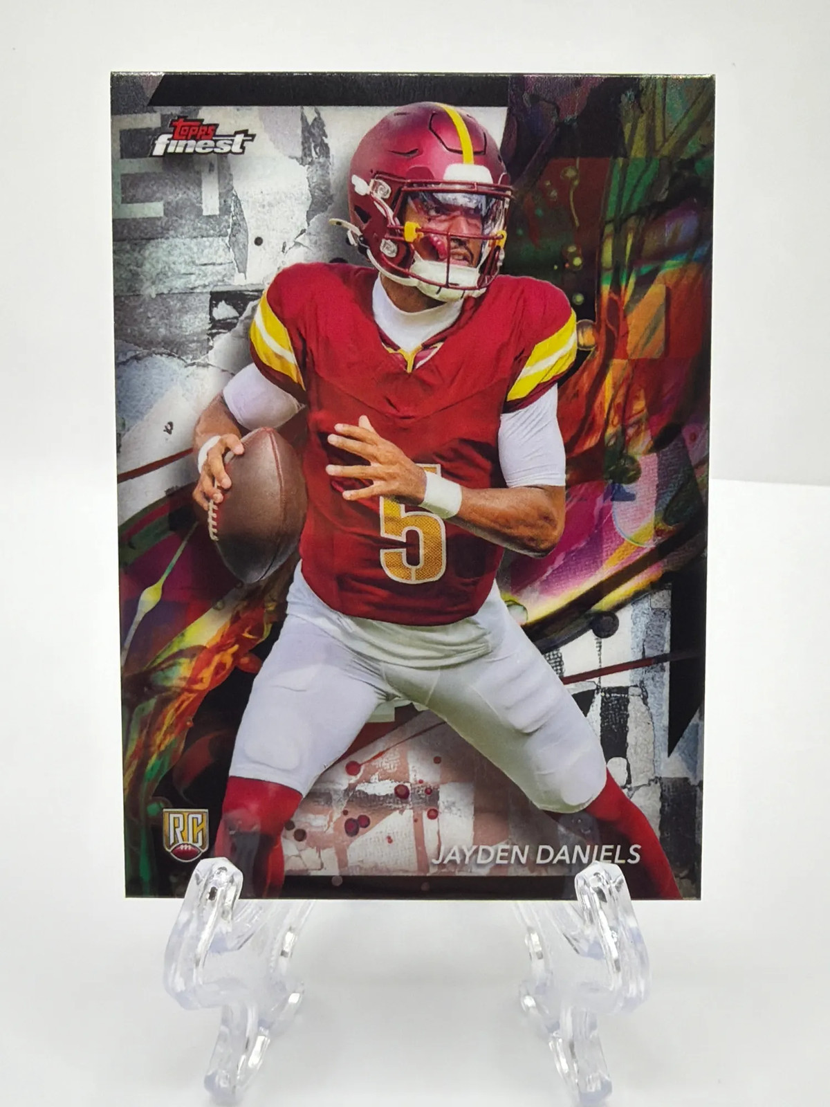 2024 Topps Finest Jayden Daniels #67 Common Base RC