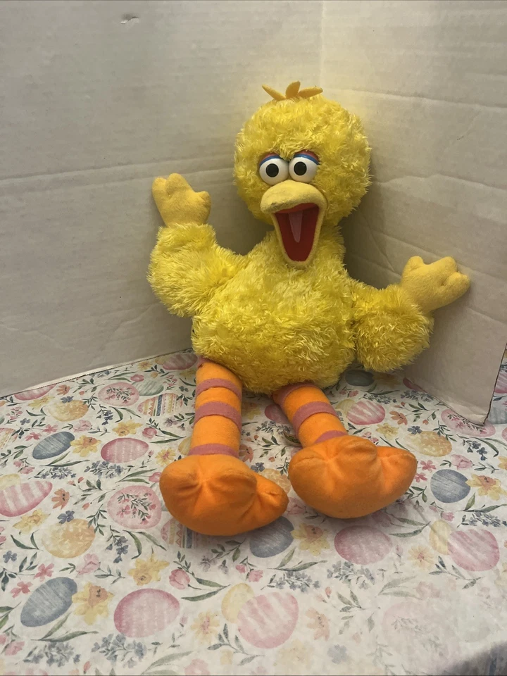 罕见绒布娃娃雕像 23 英寸 BAB 建造熊 SESAME Street 大鸟玩具 — 第 2/4 张图片