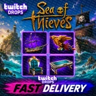 Sea of Thieves Twitch Drops - 225K Gold + Cosmetics and Emotes - 20 Items