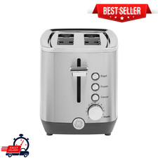 GE - 2-Slice Stainless Steel Toaster for Quic...