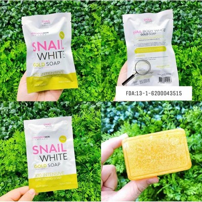 2x Snail White Gold Intensive Whitening Premium Soap (70g) For All Skin Types