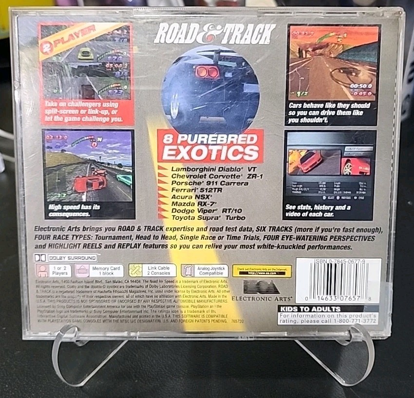 Road & Track Presents: The Need for Speed (PS1, 1996) - Complete In Box