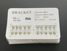 Dental Orthodontic Metal MIM Monoblock Brackets Mini Roth 022 Slot 345 hooks
