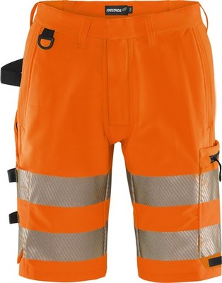 FRISTADS 134245-230 High Vis Green Stretch-Shorts Kl. 2 2648 GSTP  Gr.C48 Warnsc
