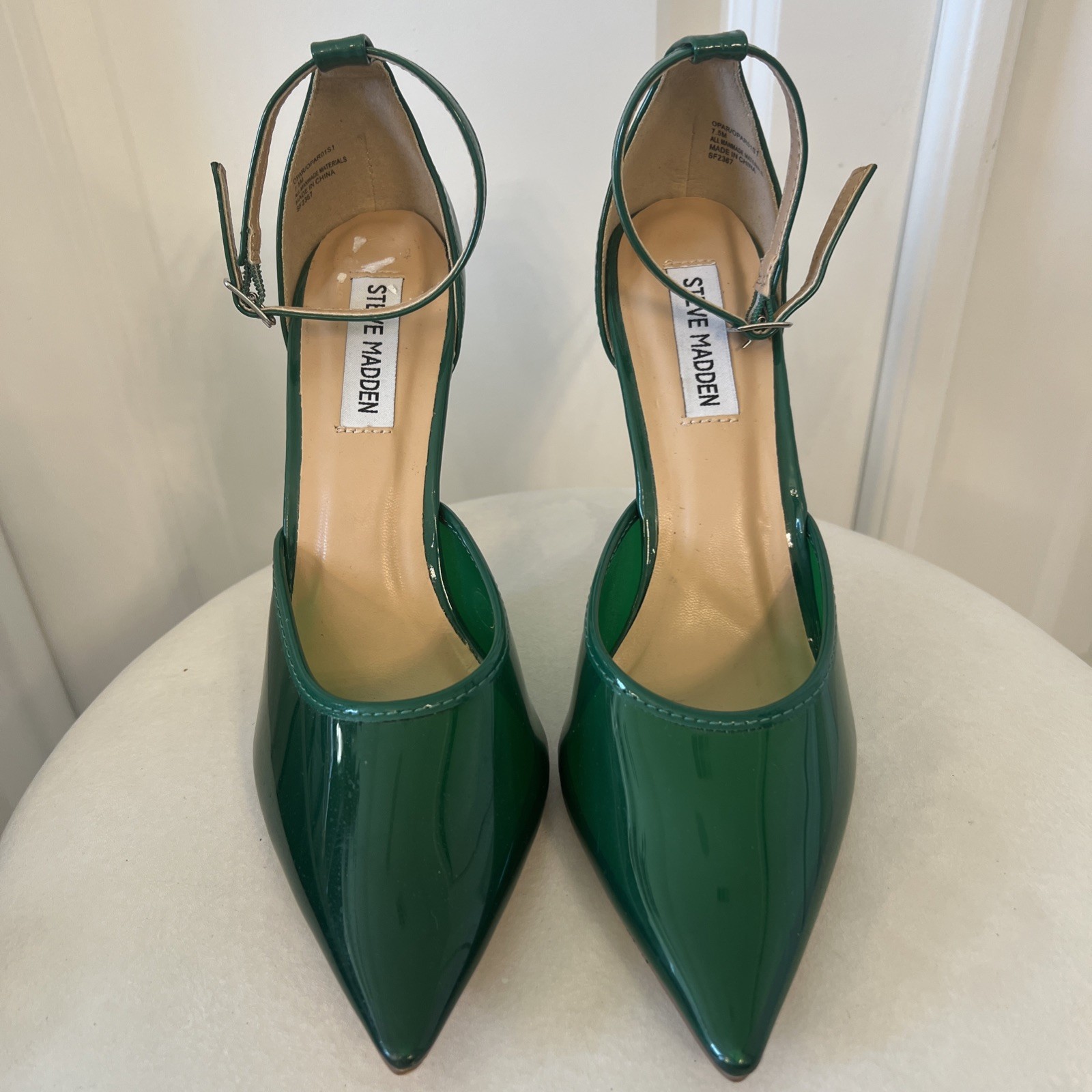 NEW STEVE MADDEN Opar Emerald Green Pointed Stilettos Size 7.5M
