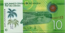 Nicaragua, 10 Cordobas 2014 2015, REPLACEMENT, R000 UNC, P-209, Polymer