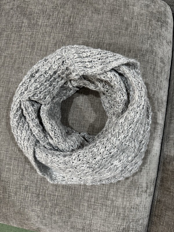 Cotton On Infinity Scarf Heather Gray Knit Winter Accessory