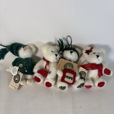 Vintage Lot Of 4 Boyds Bears 4-6" Tall Ornament Angel Wings With Tags