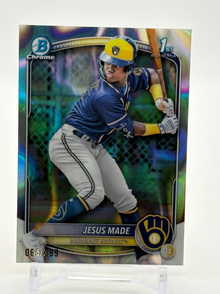 2025 Bowman #BCP-50 Jesus Made Chrome Prospects Lava Refractor #/399