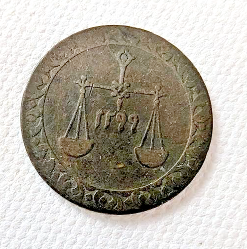 Antique Zanzibar 1 Pysa Coin 1882 Rare - Picture 2 of 2