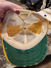 Vtg Snapback FULL Mesh Trucker baseball Hat Cap MICHELOB Beer YELLOW Swingster — photo 2
