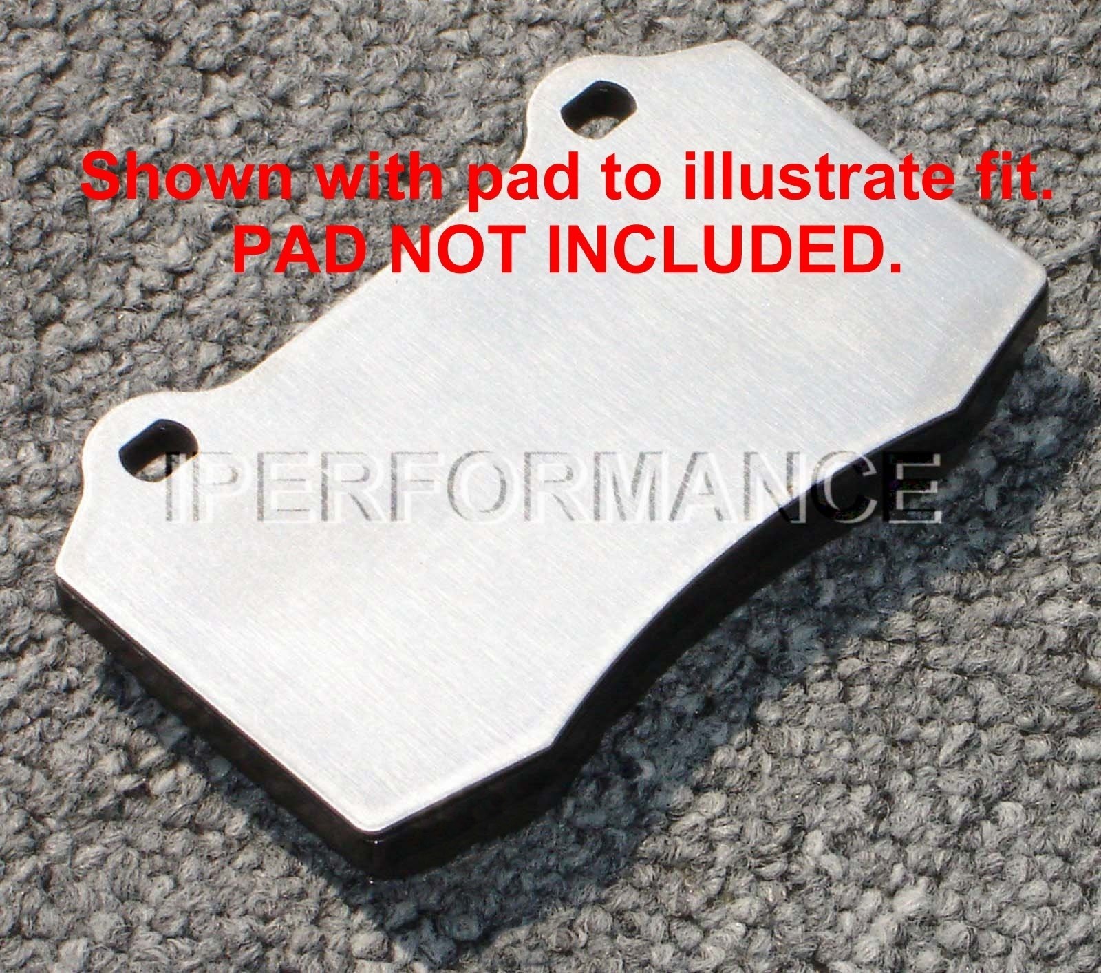 Titanium Brake Pad Shim Heat Shield Set for Maserati Quatroporte 14-20; Br Rear
