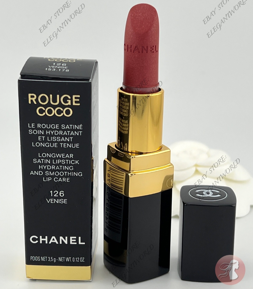 CHANEL アイシャドウ　リップ CHANEL Rouge Coco Hydrating 126 Venise, Longwear Satin Lipstick