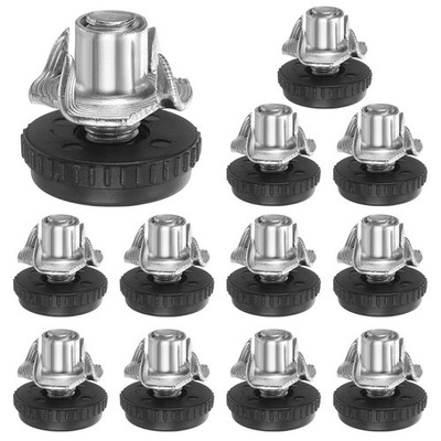 5/16''-18 Thread Furniture Feet Levelers, 12Set 22.8mm l Furniture Feet Black