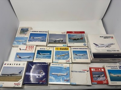 Herpa Wings 1:500 - Mega lot Bundle - 16 aircrafts Commercial and Regional Fleet