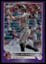 2022 Topps Chrome Update Series - Rylan Bannon #USC148 Purple Refractor (RC)
