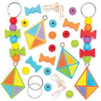 SchlüSselanhäNger Bastelset Drache FüR Kinder, Baker Ross, 4 StüCk, Bunt