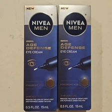 Nivea Men Age Defense Eye Cream Hyaluronic Acid 24 Hour Moisture
