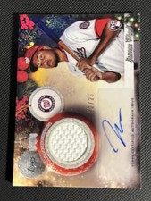 2025 Topps Holiday Autograph Relic Rookie James Wood Nationals #PAR-JWO 22/25 