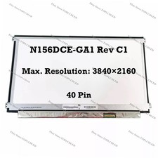 N156DCE-GA1 Rev C1 15.6" UHD 3840×2160 EDP 40 Pin IPS LCD Screen Display Panel