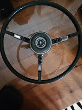 Vintage 1965 - 1966 Ford Mustang 3-spoke Steering Wheel - Black Vintage 1965 - 1966 Ford Mustang 3-spoke Steering Wheel - Black