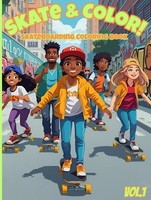 Skateboard Malbuch FüR Kinder, 40 Seiten, Bunt, Zeichnen, KreativitäT