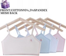 Training Bras for Girls 8-10 Years,Teens 10-14 Cotton Bra,No Pads Bras Lightw...
