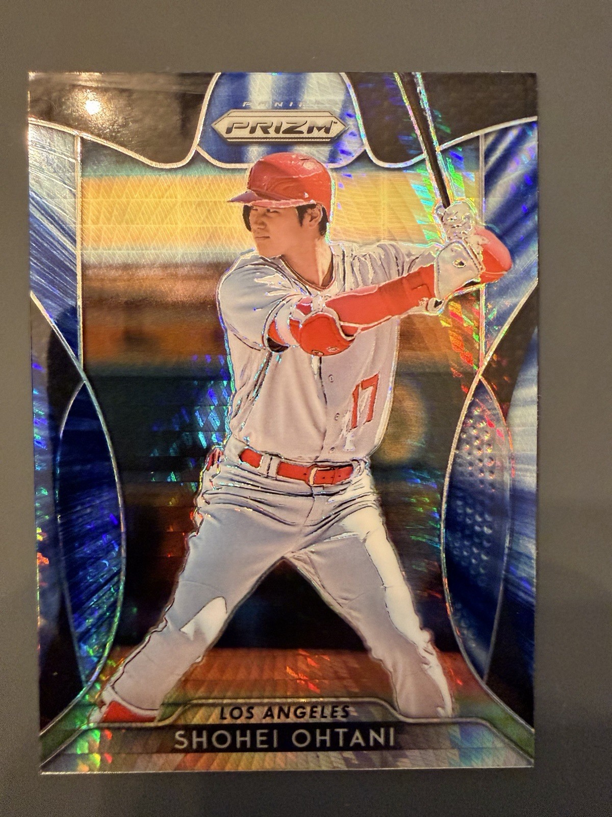 Shohei Ohtani 2019 Panini Prizm Blue Refractor Prizm #153 DODGERS