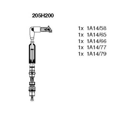 Bremi ZüNdleitungssatz ZüNdkabel FüR VW Golf IV 2.3 V5 Bora Seat Toledo II-image