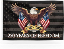 250 Years of Freedom American Flag 3X5 Ft,250Th Anniversary USA 1776-2026, Patri