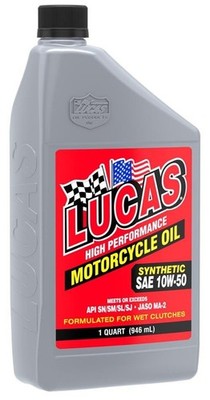 New Lucas High Performance SAE 10W-50 High Performance Motorcycle Oil