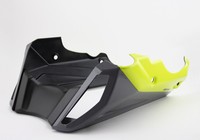 Bodystyle Sportsline Bugspoiler ABS Kunststoff Grau/Gelb FüR Yamaha MT-09 / SP