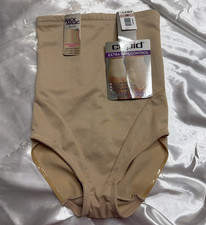 Cupid Extra Firm Control High Waist Brief Slimming Panty Women L Beige Underwear