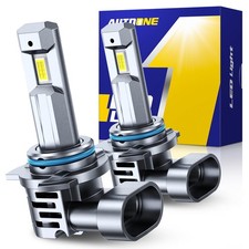 Pair 2 Sides 9012 LED Headlight High/Low Beam Bulbs SUPER BRIGHT 26000LM 6500K