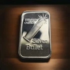 The One Ounce Silver Bullet 1 Troy Oz .999 Fine Art Bar