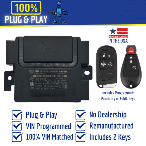 2014 RAM 1500-5500 RF Hub Module Part# 68213679AH w/ programmed keys