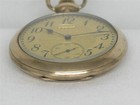 ANTIQUE GENTS 12 SIZE ELGIN 14K YELLOW GOLD FILLED POCKET WATCH, RUNNING!! — photo 7