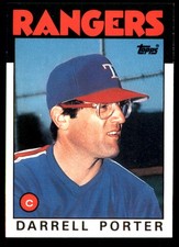 Darrell Porter 1986 Topps Traded #88T Rangers MLB READ FREE SHIP AutographDen