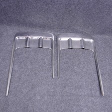 1958 Impala Lh Rh Rear 14 Panel Quarter Molding Pitchfork Trim Stainless 80454