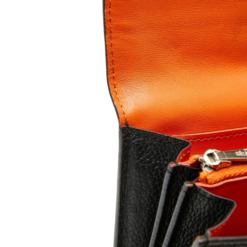 Celine Large Flap Multi Function Long Wallet Blac… - image 7