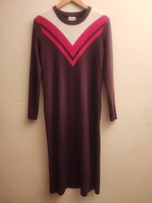 Tory Burch Sport Womens 100% Merino Wool Size Small Ribbed Dress