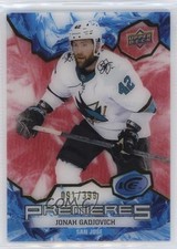2021-22 Upper Deck Ice Ice Premieres Red /399 Jonah Gadjovich #155 a3q