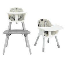 Image of Convertible Baby High Chair 4-in-1: High Chair, Low Chair, Table & Chair