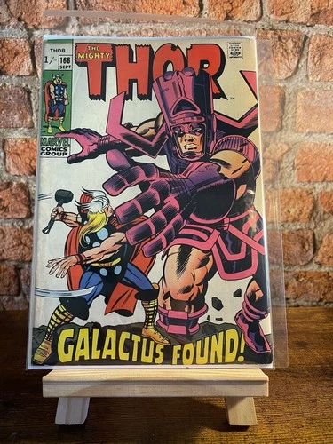 MIGHTY THOR #168 (Marvel Comics 1969) Galactus Origin Vintage Key MCU HIGH GRADE