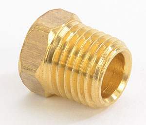 Brass Hex Bushing - Reducer 3/4" Male - 3/8" Female BHB750375 @ Speed Tech - Picture 1 of 1