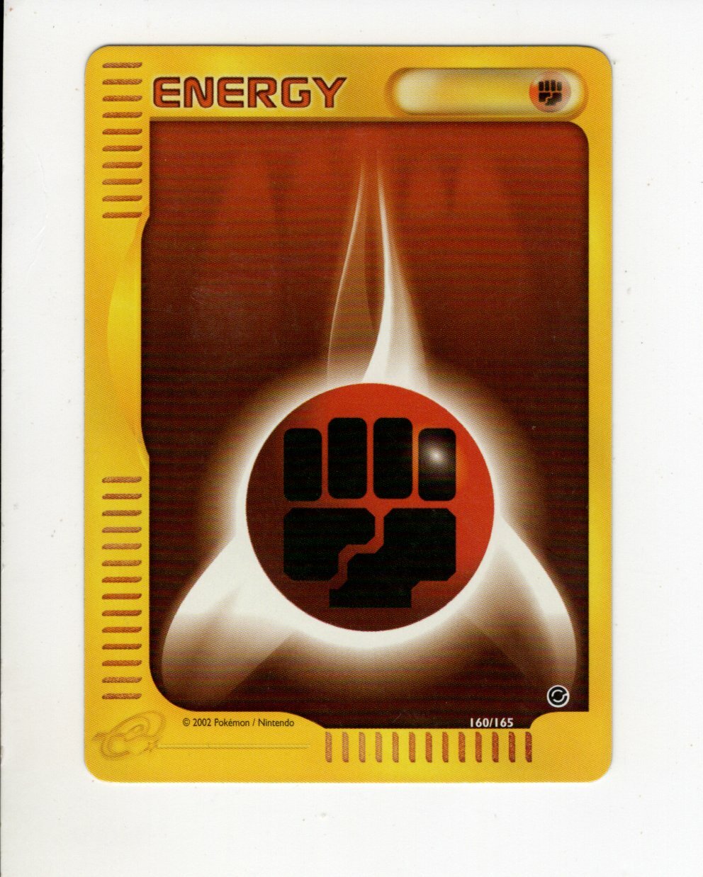 FIGHTING ENERGY EXPEDITION BASE SET E-SERIES POKEMON #160/165 EX/NM