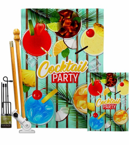 Bandiera da giardino cocktail party bevande decorativa piccolo regalo cortile casa striscione - Foto 5 di 17